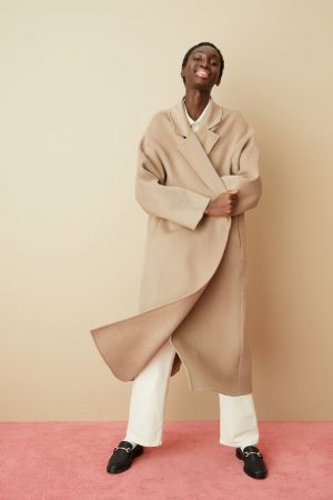 Abrigo mezcla de lana