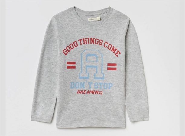 camiseta niño letra a el corte ingles