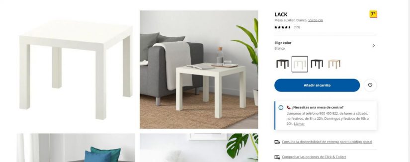 Ikea tiene la mesa perfecta para cualquier sitio de tu casa por 7 euros 26 Merca2.es LACK