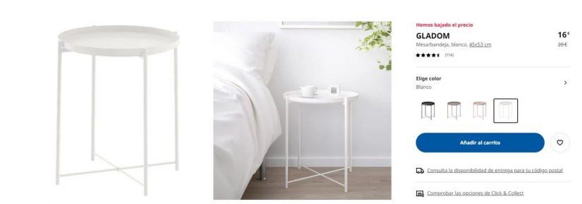 Ikea tiene la mesa perfecta para cualquier sitio de tu casa por 7 euros 28 Merca2.es GLADOM IKEA