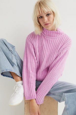 Jersey en punto de canalé de chenilla de H&M