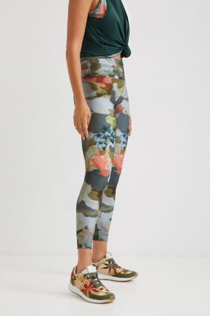 Legging de camuflaje floral