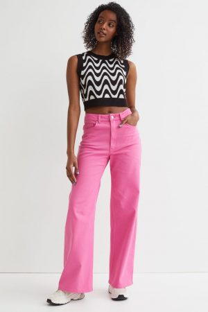 Pantalón amplio de sarga de H&M