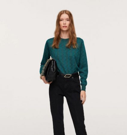 El jersey estampado más deseado de Mango está rebajado un 30% 9 Merca2.es Mango