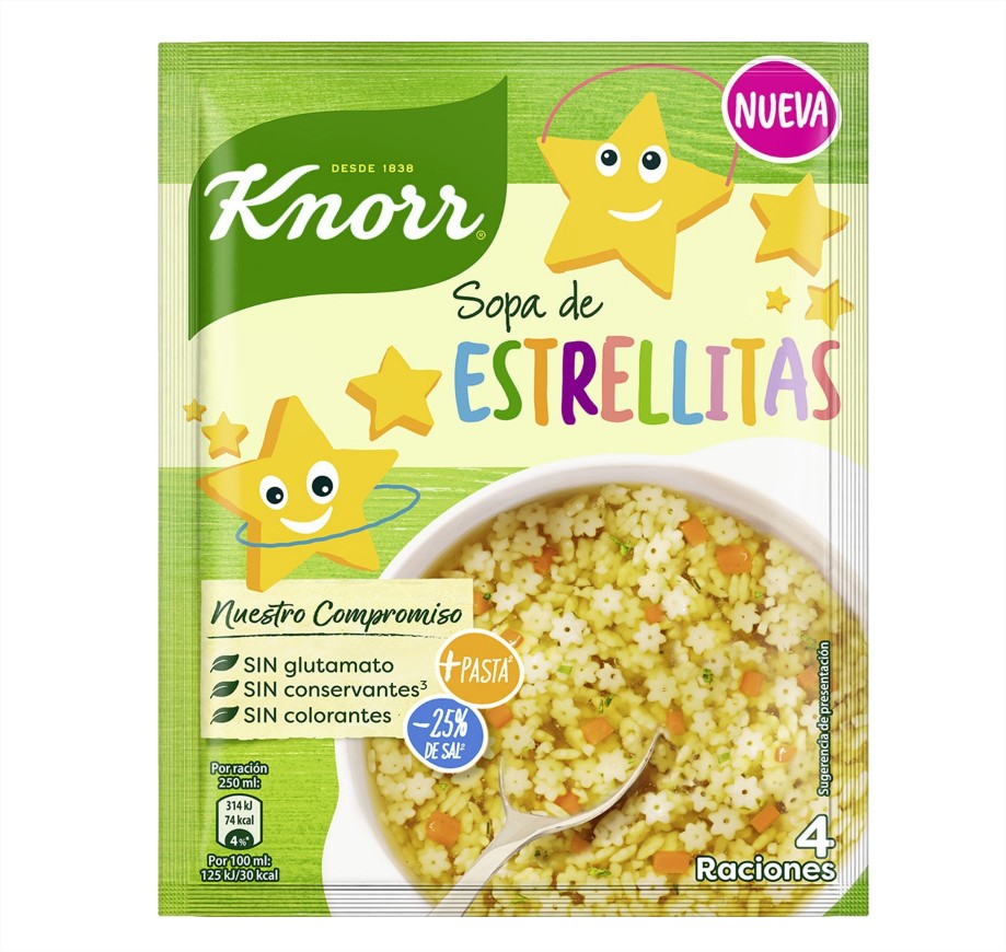 sopa estrellitas knorr el corte ingles