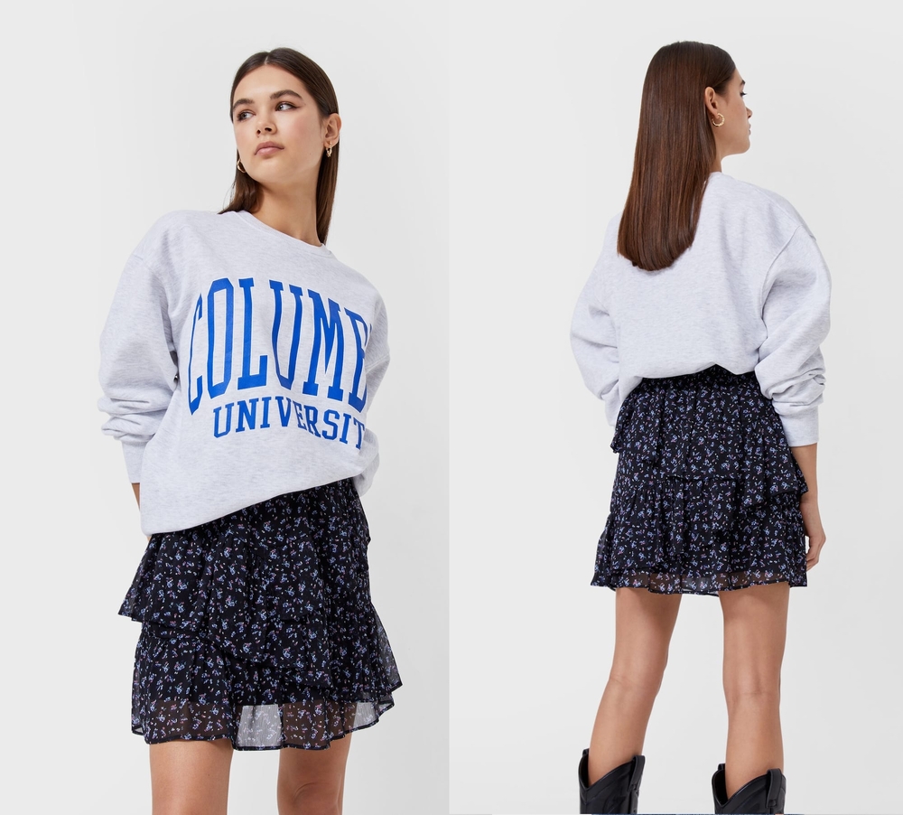falda de volantes mini