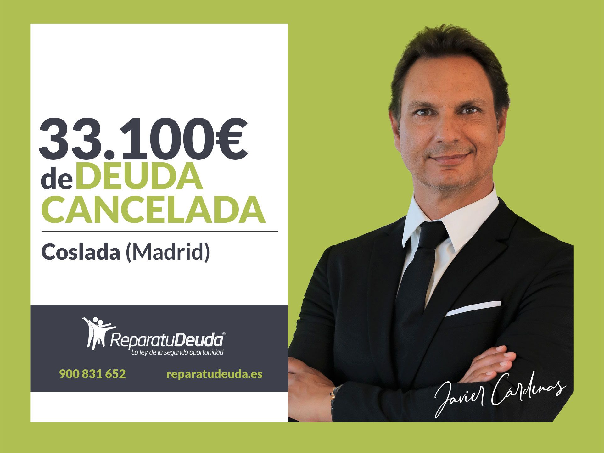 Repara tu Deuda Abogados cancela 33.100 € en Coslada (Madrid) con la Ley de la Segunda Oportunidad