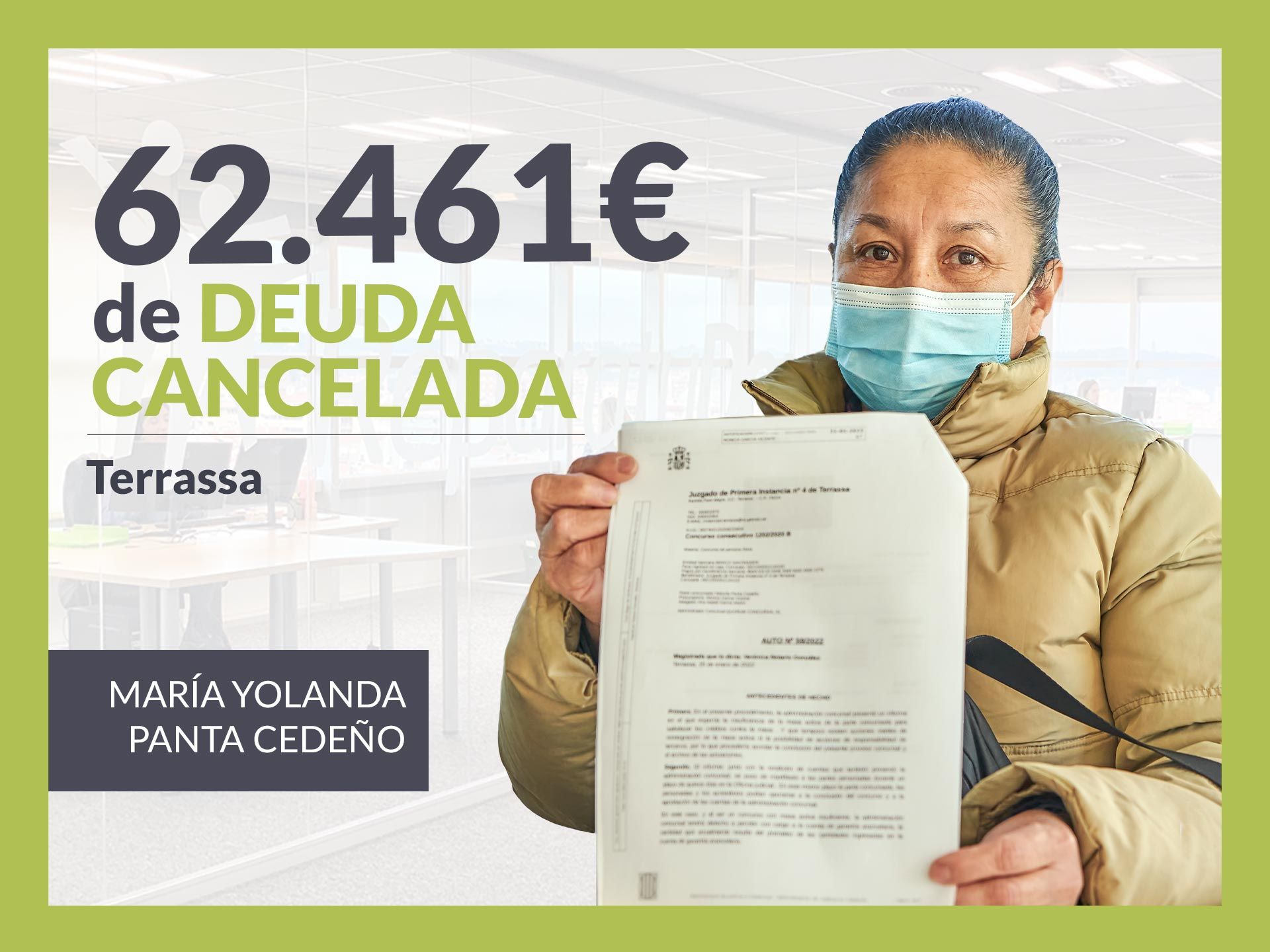 Repara tu Deuda Abogados cancela 62.461 € en Terrassa (Barcelona) con la Ley de la Segunda Oportunidad