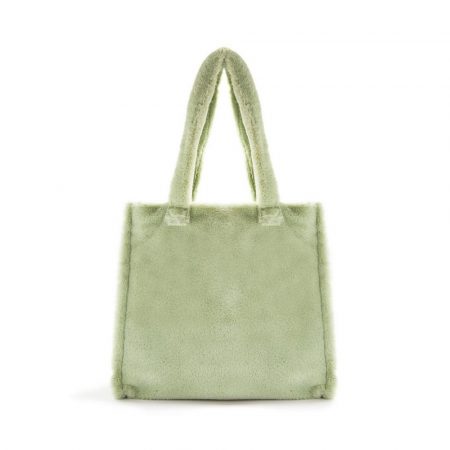 Bolso shopper extragrande verde menta de pelo sintético Primark