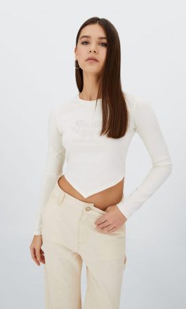 Camiseta detalle strass