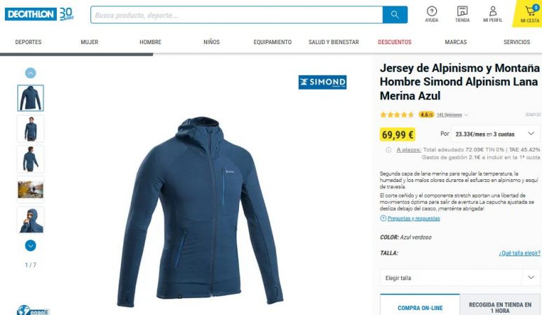 Jersey de Alpinismo y Montaña Hombre- Decathlon
