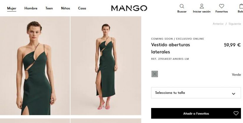 El jersey más especial de Mango para brillar en fechas señaladas 26 Merca2.es Vestido aberturas laterales
