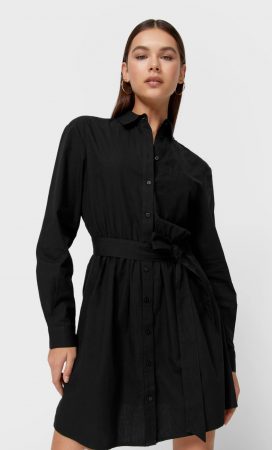 Vestido corto Oxford  Stradivarius