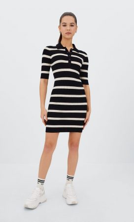 Para comuniones, bodas o fiestas: vestidos de gala de Stradivarius 33 Merca2.es Vestido punto cuello polo