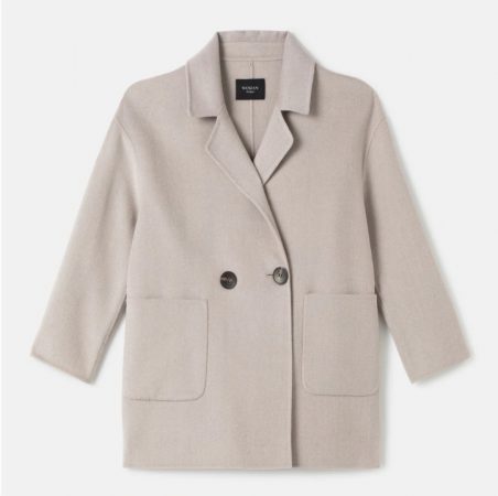 abrigo cruzado botones woman el corte ingles