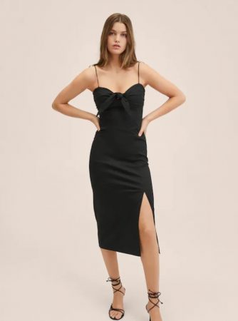 vestido básico Mango