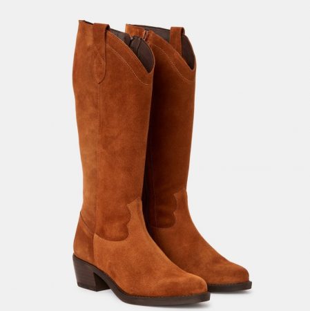 botas cowboy serraje