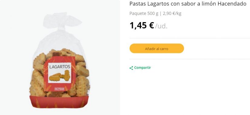 El acompañamiento perfecto para el café lo venden en Mercadona a menos de 2 euros 33 Merca2.es pastas mercadona