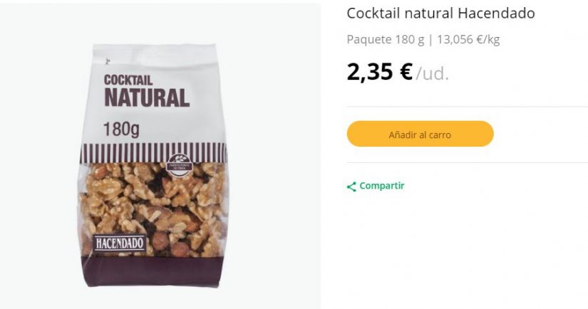 El acompañamiento perfecto para el café lo venden en Mercadona a menos de 2 euros 35 Merca2.es mercadona frutos secos