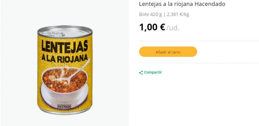 El acompañamiento perfecto para el café lo venden en Mercadona a menos de 2 euros 36 Merca2.es mercadona lentejas