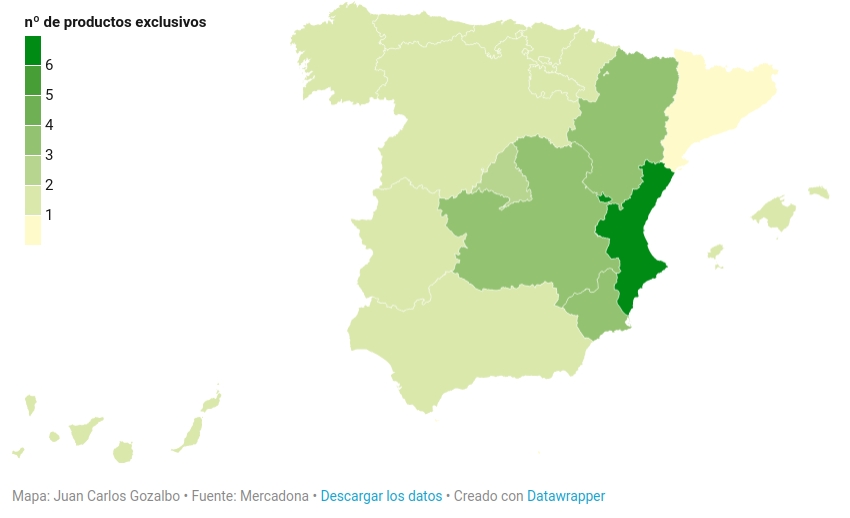 mapa Mercadona