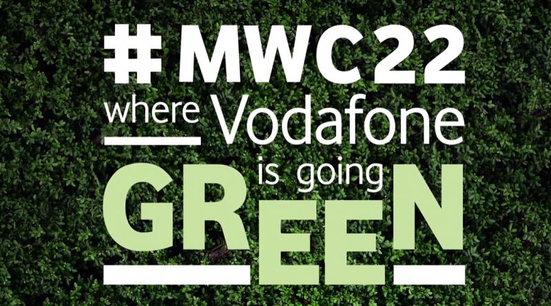 Vodafone “se cambia al verde” en el MWC y abandera la carrera por la sostenibilidad Vodafone “se cambia al verde” en el MWC y abandera la carrera por la sostenibilidad