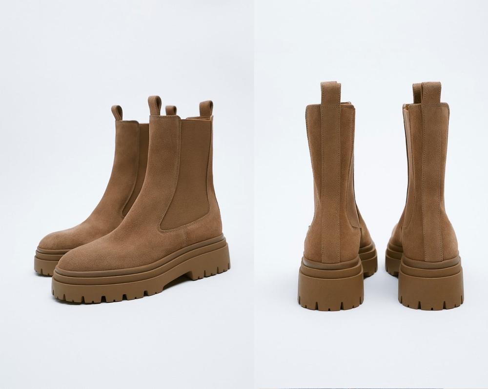 botines de piel