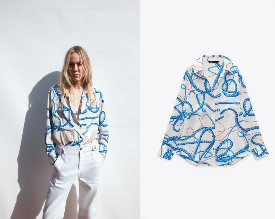 blusa de zara