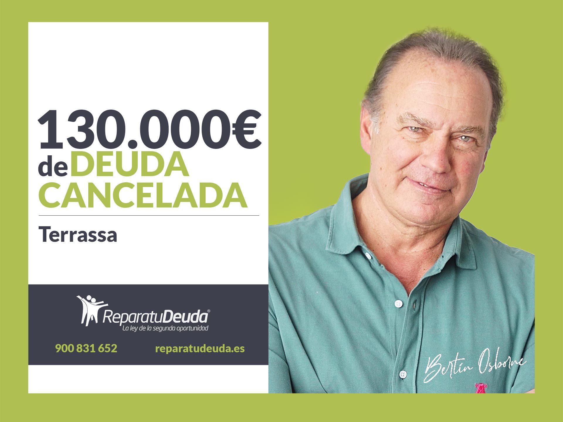 Repara tu Deuda Abogados cancela 130.000€ en Terrassa (Barcelona) con la Ley de Segunda Oportunidad