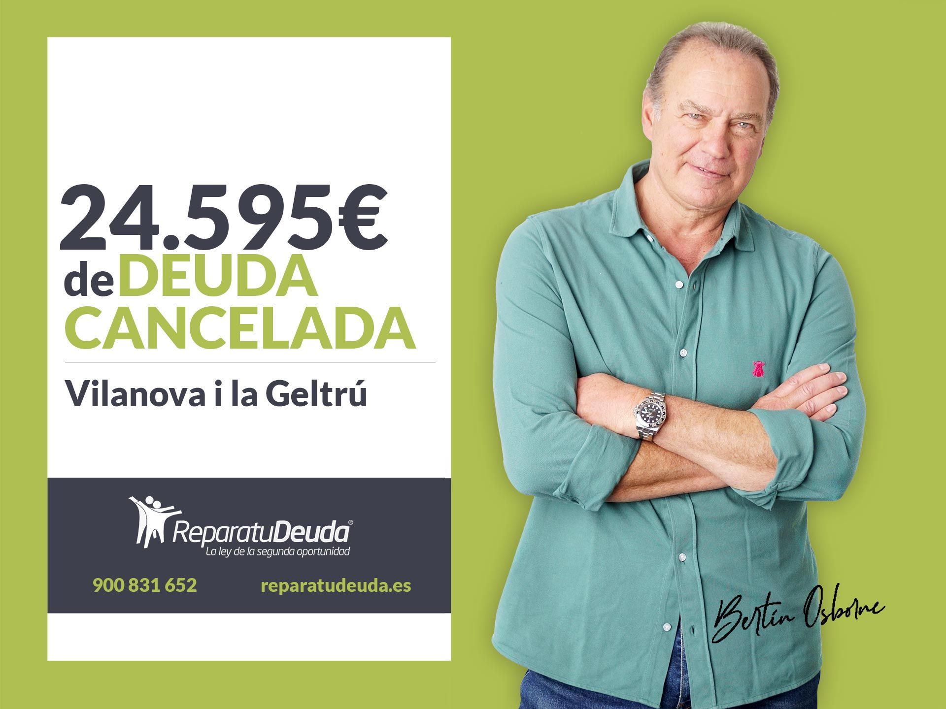 Repara tu Deuda cancela 24.595€ en Vilanova i la Geltrú (Barcelona) con la Ley de Segunda Oportunidad