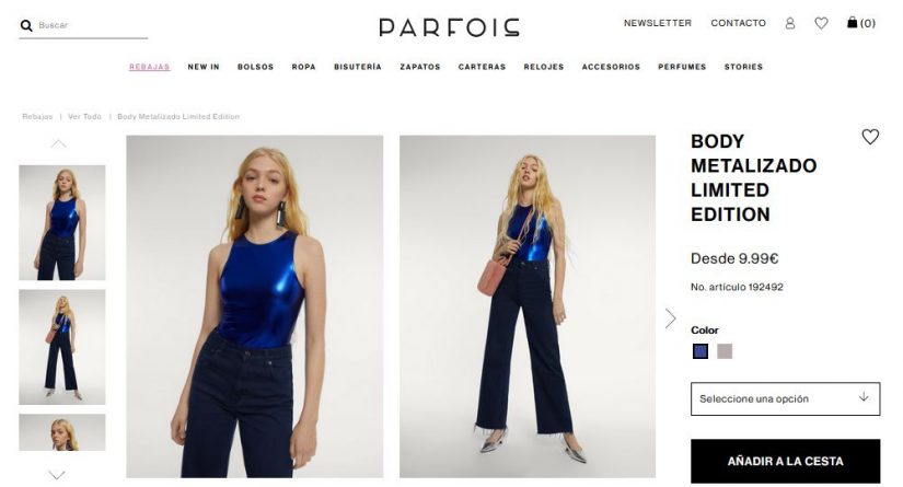 Parfois: el vestido estampado y otras prendas de primavera en rebajas 38 Merca2.es Body Metalizado