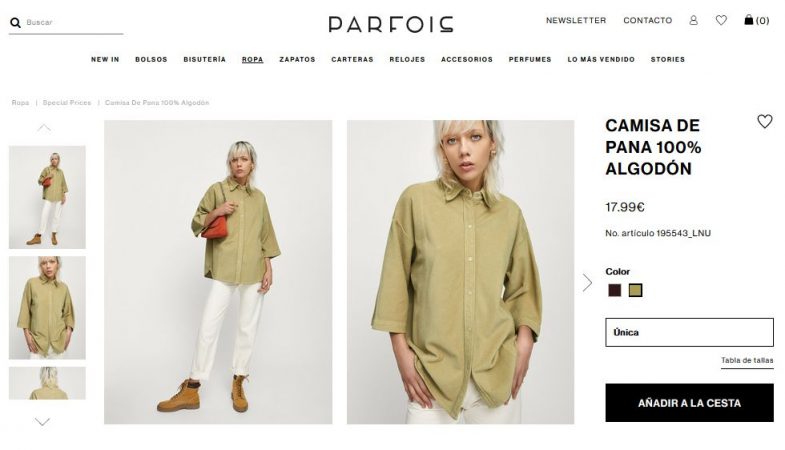 Parfois: el vestido estampado y otras prendas de primavera en rebajas 30 Merca2.es Camisa De Pana 100% Algodón