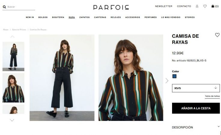 Parfois: el vestido estampado y otras prendas de primavera en rebajas 36 Merca2.es Camisa De Rayas- Parfois