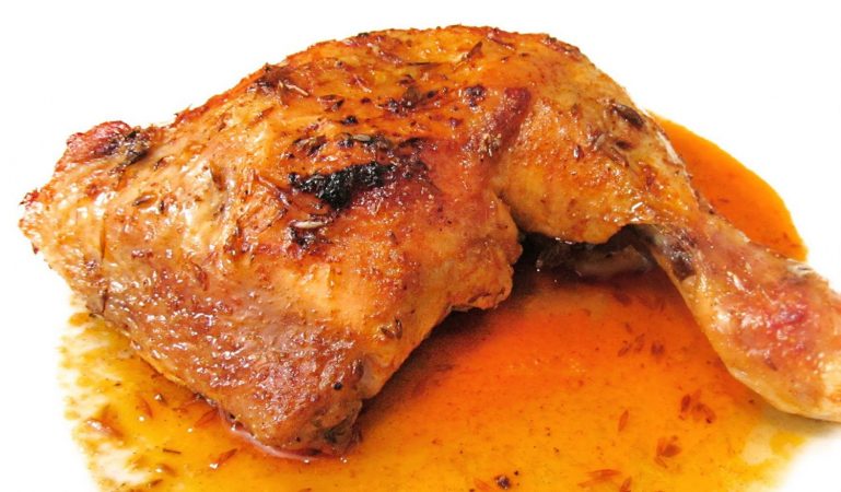 Muslos de pollo al horno con naranja Merca2.es