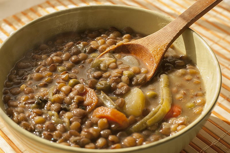 Estas lentejas con patatas están más ricas que con chorizo