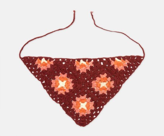 pañuelo cuello crochet multicolor green coast