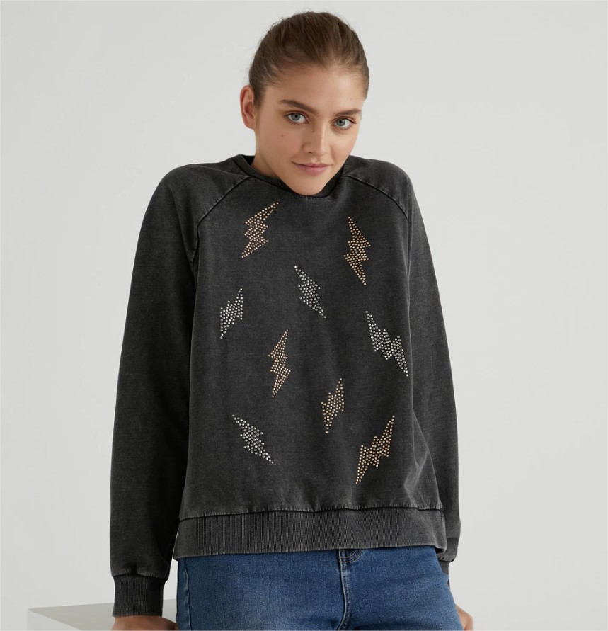 sudadera tachas green coast el corte ingles