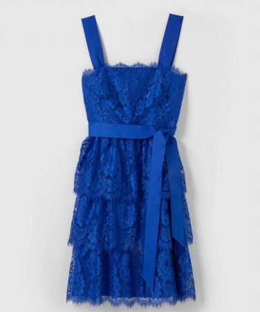 vestido corto encaje lazo woman fiesta el corte ingles