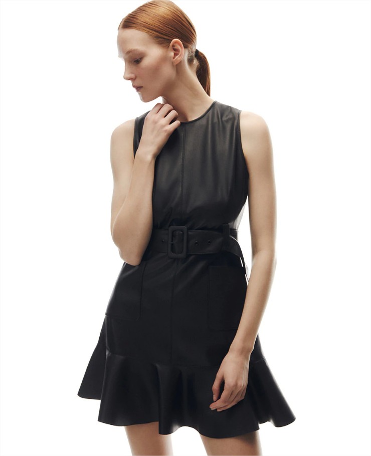 vestido efecto piel sfera el corte ingles