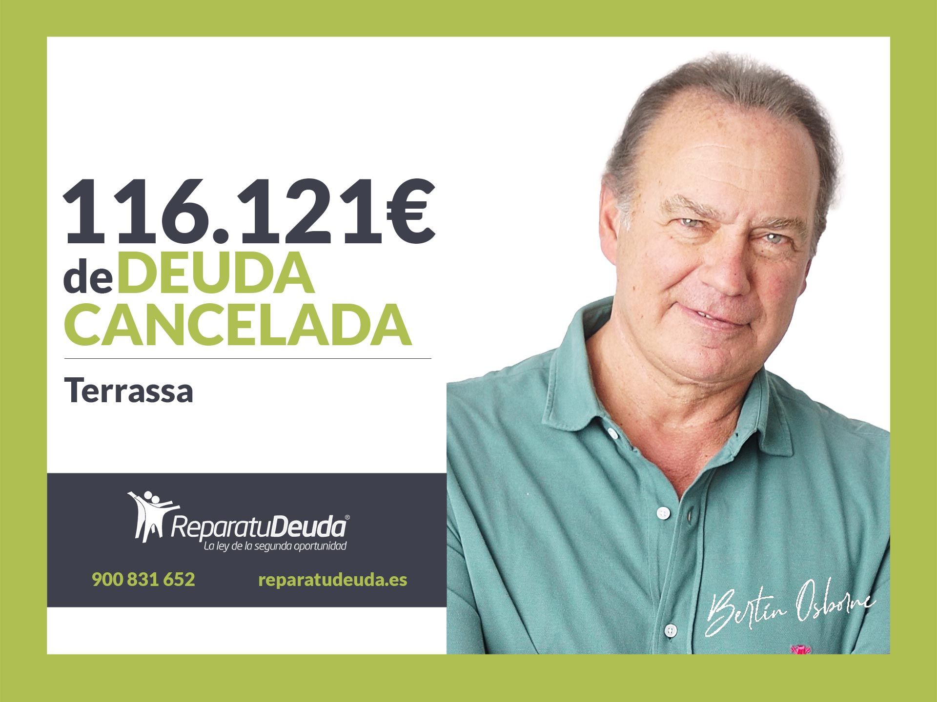 Repara tu Deuda cancela 116.121€ en Terrassa (Barcelona) con la Ley de la Segunda Oportunidad