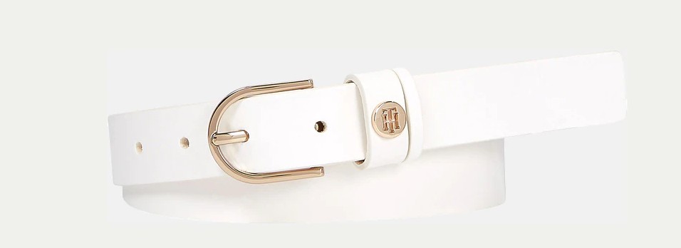 cinturon blanco tommy hilfiger