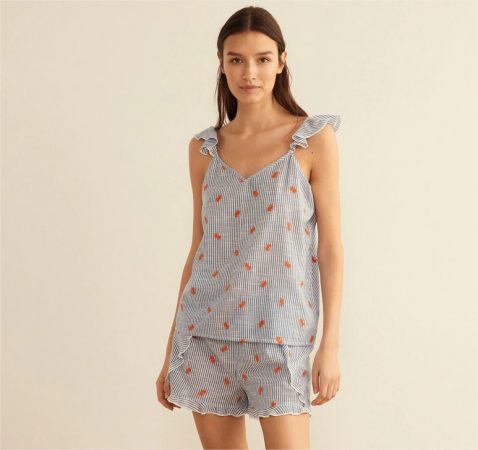 pijama bordado enfasis