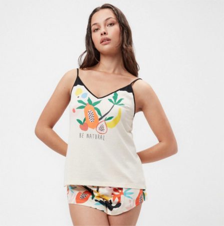 pijama estampado frutas gisela el corte ingles