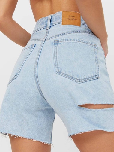 Shorts vaqueros Stradivarius boho
