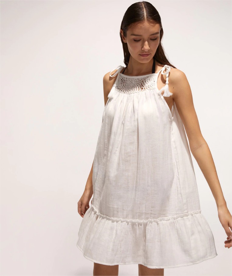 vestido liso enfasis el corte ingles