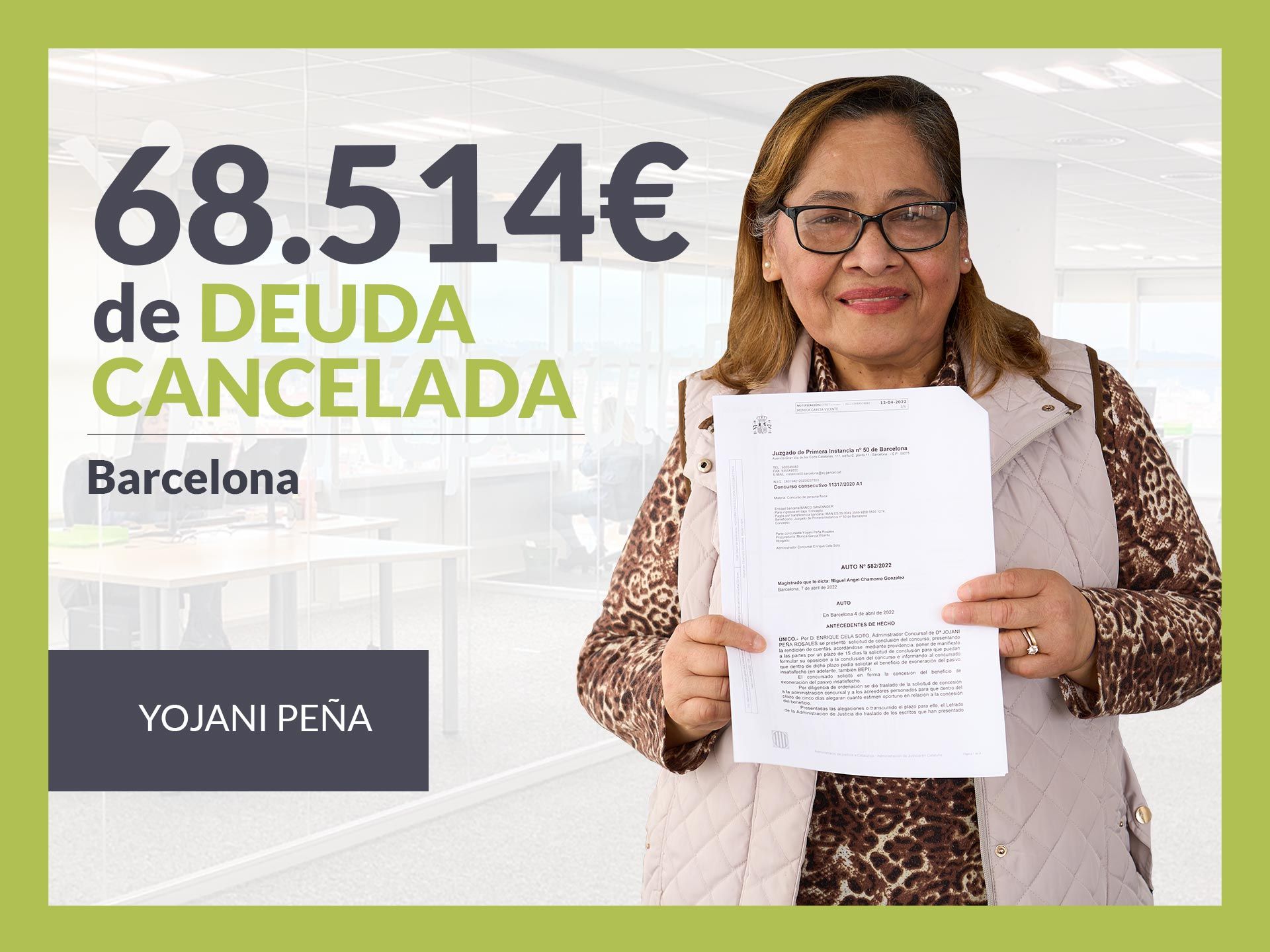 Repara tu Deuda Abogados cancela 68.514€ en Barcelona (Catalunya) con la Ley de Segunda Oportunidad