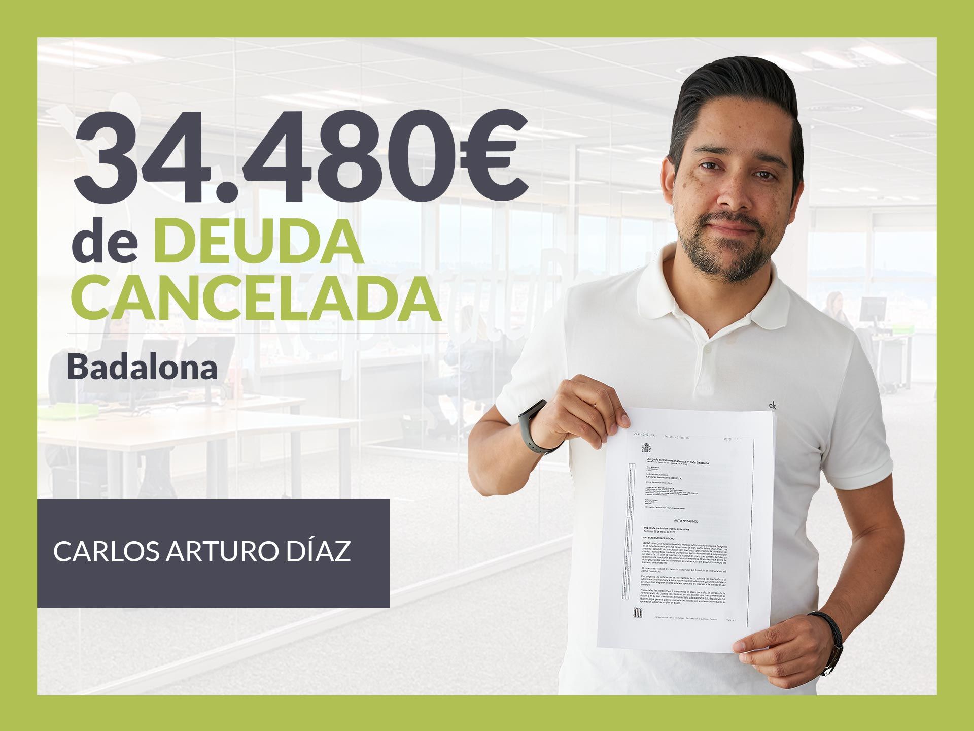 Repara tu Deuda Abogados cancela 34.480€ en Badalona (Catalunya) con la Ley de Segunda Oportunidad