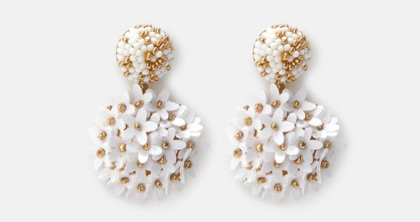 pendientes beads florecitas formula joven el corte ingles