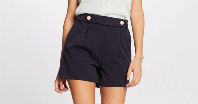 short pestaña abotonada morgan el corte ingles