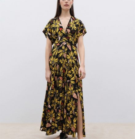 vestido largo abertura formula joven el corte ingles